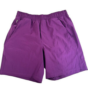 VRST Men's 7" All In Short Unlined Athletic Activewear Black Cherry Size Small
